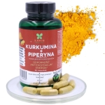Prémiový doplněk stravy - 1155mg - Kurkuma s Piperinem + Komplex Antioxidantů - 90 kapslí